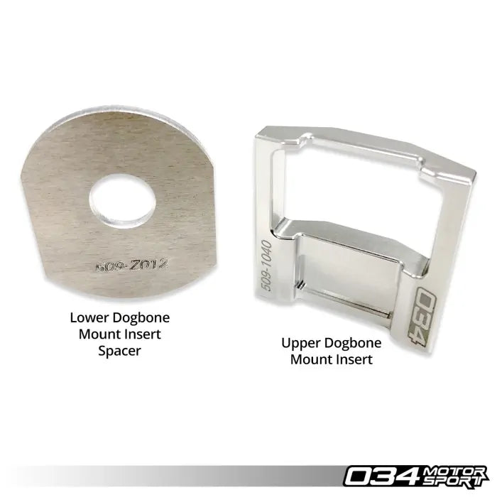034 motorsport upper dogbone mount insert audi a3 s3 8p 2