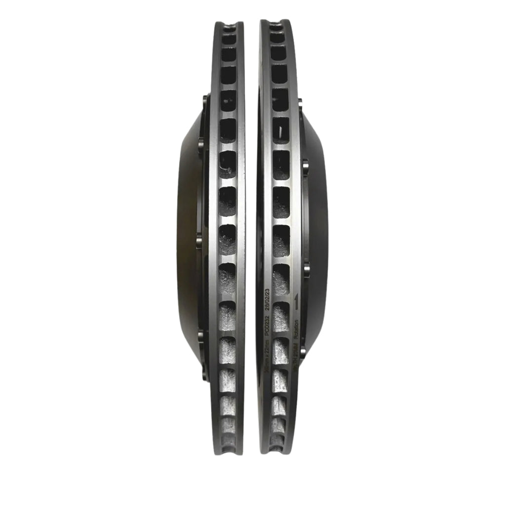 034 Motorsport : disques de frein arrière flottants en deux parties de 355 mm pour VW Golf R MK8 / Audi S3 8Y