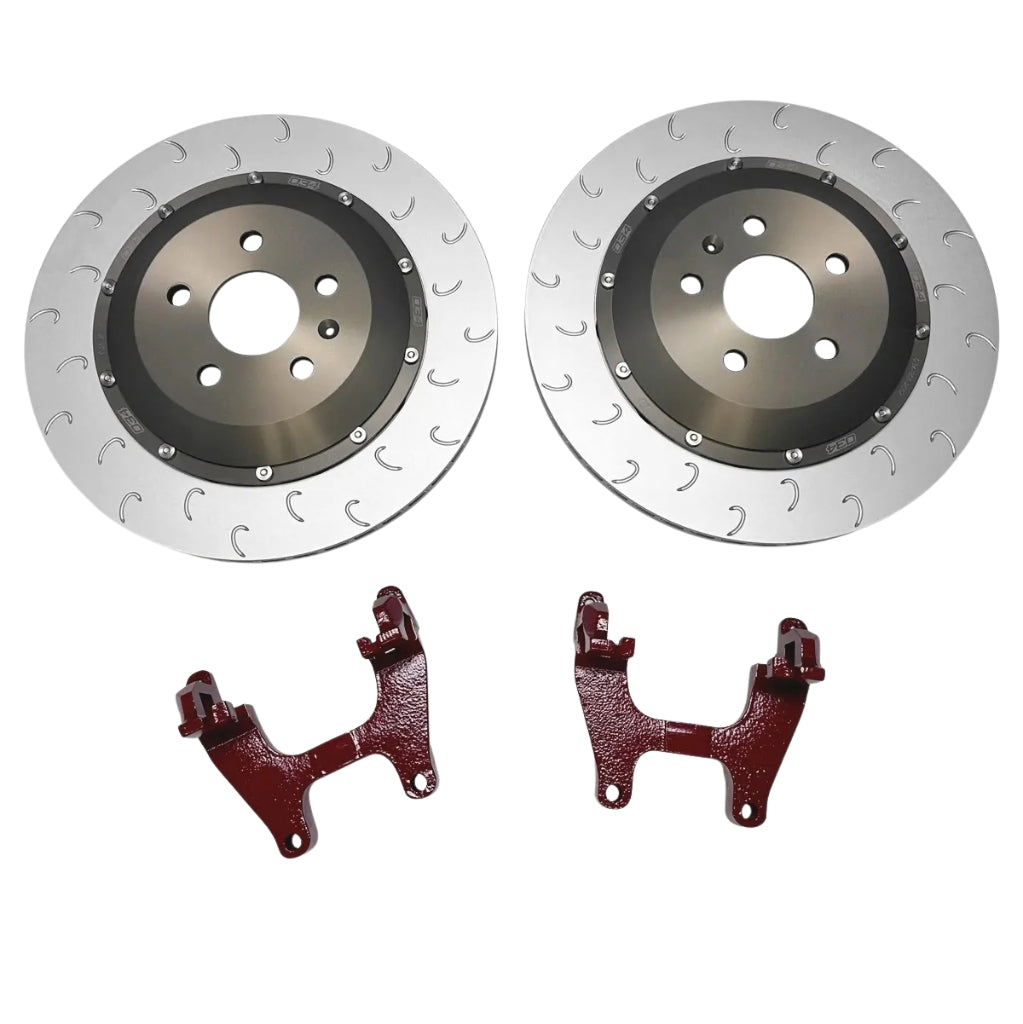 034 Motorsport : disques de frein arrière flottants en deux parties de 355 mm pour VW Golf R MK8 / Audi S3 8Y