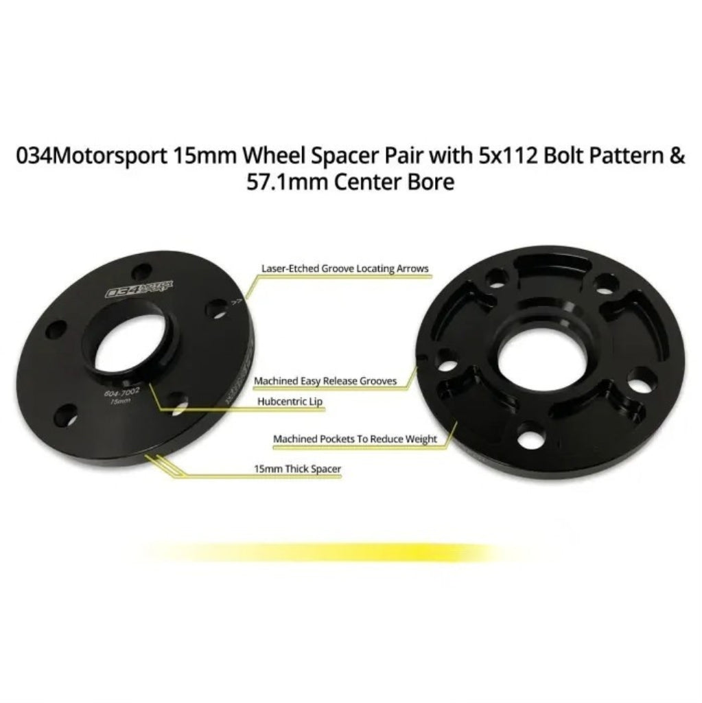 Kit d'entretoises de roue 034 Motorsport Dynamic+ Flush pour VW Golf / GTI