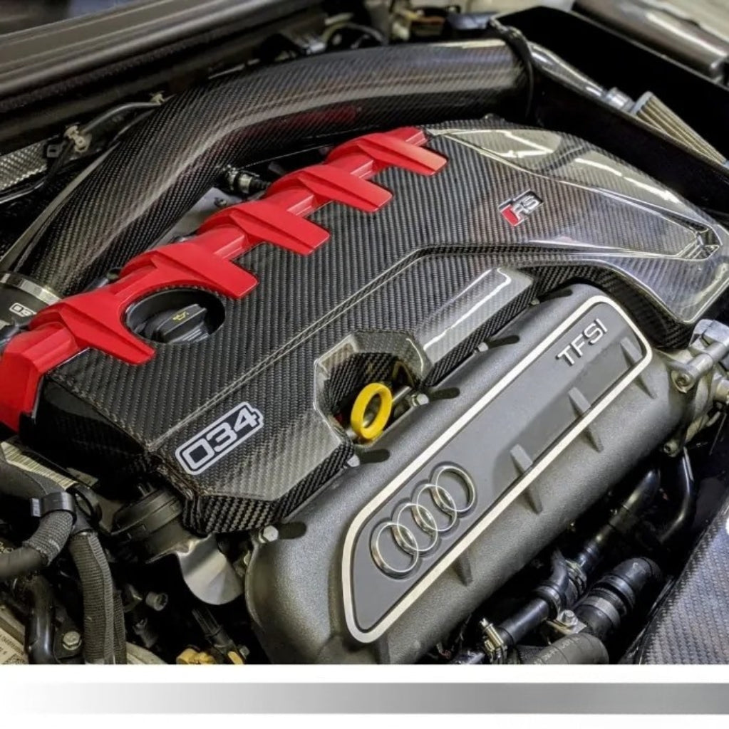 034 Motorsport : revêtement en fibre de carbone pour le capot moteur - Audi 8V RS3 / 8S TTRS