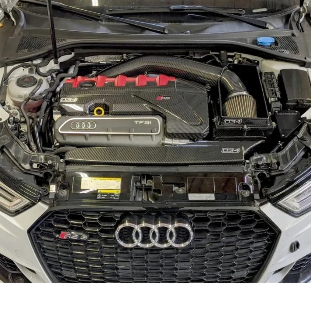 034 Motorsport : revêtement en fibre de carbone pour le capot moteur - Audi 8V RS3 / 8S TTRS