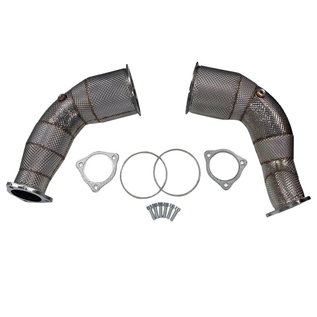 034 Motorsport – Zestaw katalizatorów wyścigowych ze stali nierdzewnej – AUDI RS5 B9