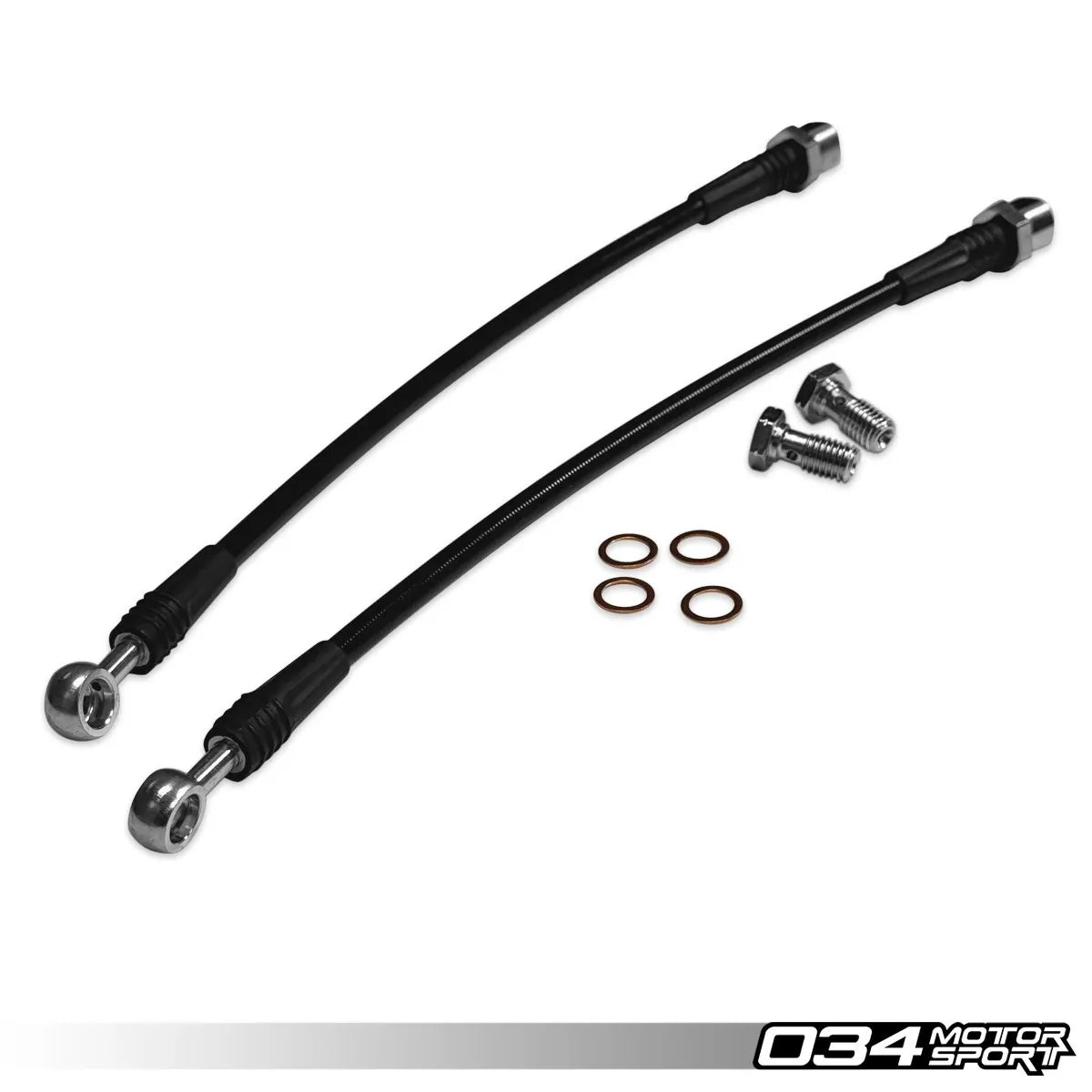 034Motorsport - Zestaw przewodów hamulcowych w oplocie tylnym - Audi A4 / S4 / A5 / S5 / RS5 / Q5 / SQ5 B9 / B9.5