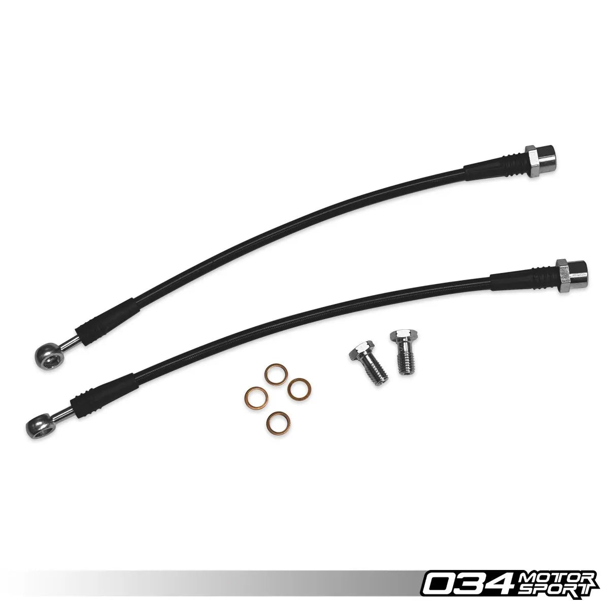 034 Motorsport Braided Remleiding Set Achter Audi A4 / S4 / A5 / S5 / RS5 / Q5 / SQ5 B9 / B9.5 3