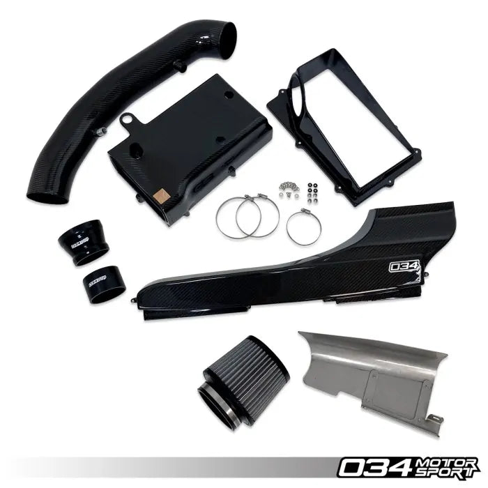 Collecteur d'admission 034 Motorsport - X34 en fibre de carbone 4" - Audi RS3