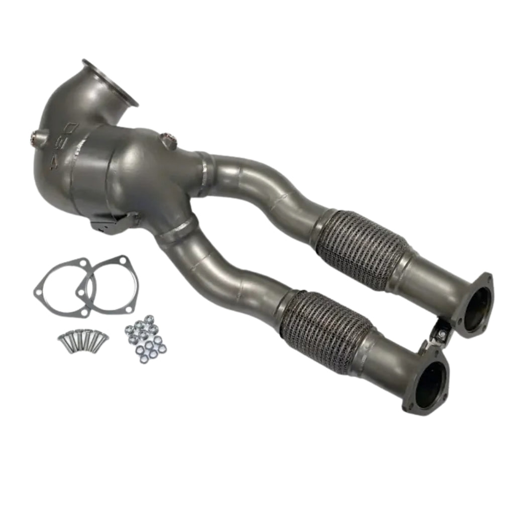034 Motorsport - Downpipe da corsa in acciaio inossidabile fuso - Audi 8V.5 RS3