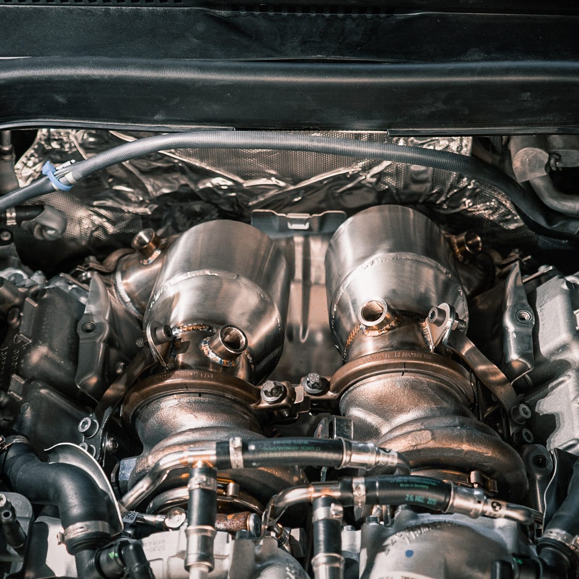 cts turbo downpipe cat bmw m5 m5c m8 f9x 2