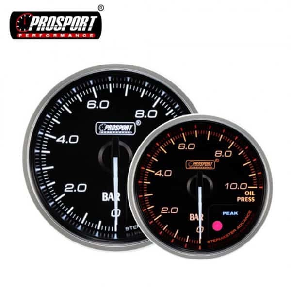 Prosport Supreme 60mm Oil Pressure Gauge Red White
