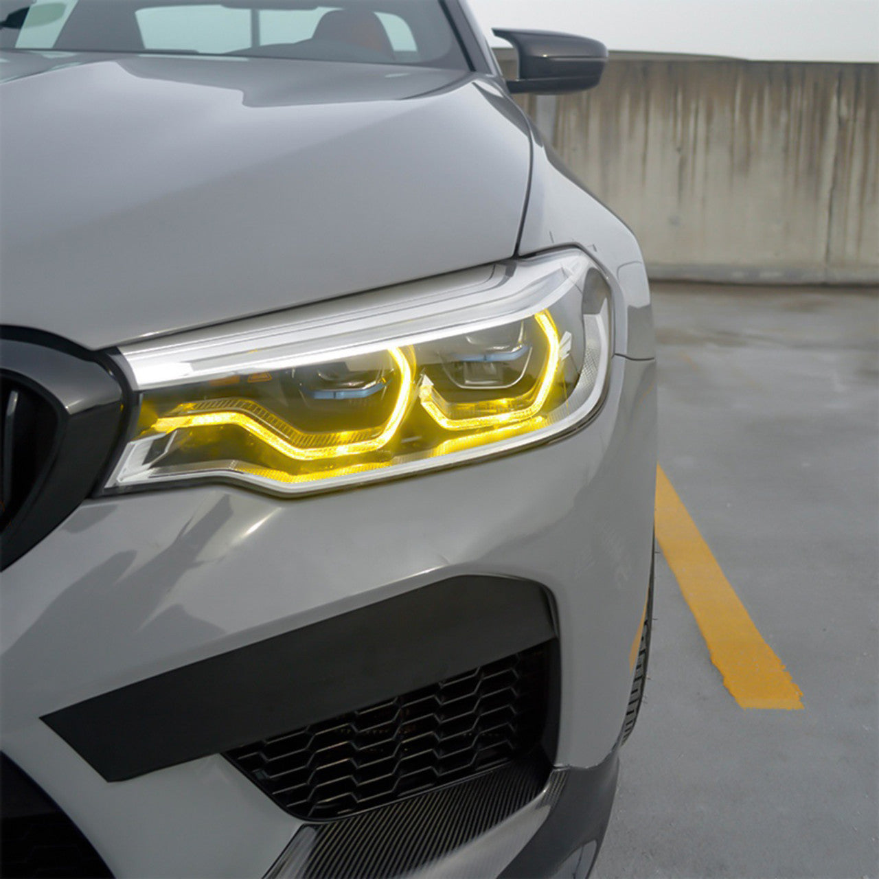 Endura DRL Module Angel eyes Yellow CSL BMW M5 F90 LED (Pre LCI) 6