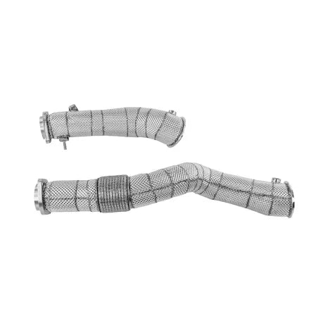 Alpha Competition Downpipes Decat with Heat Shield M3 G80 3