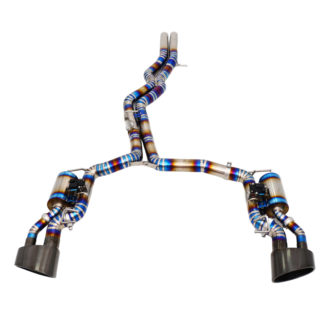 Układ wydechowy typu catback RS6 / RS7 C8 Titanium - Zawory + zdalne sterowanie - 4.0 TFSI - Endura