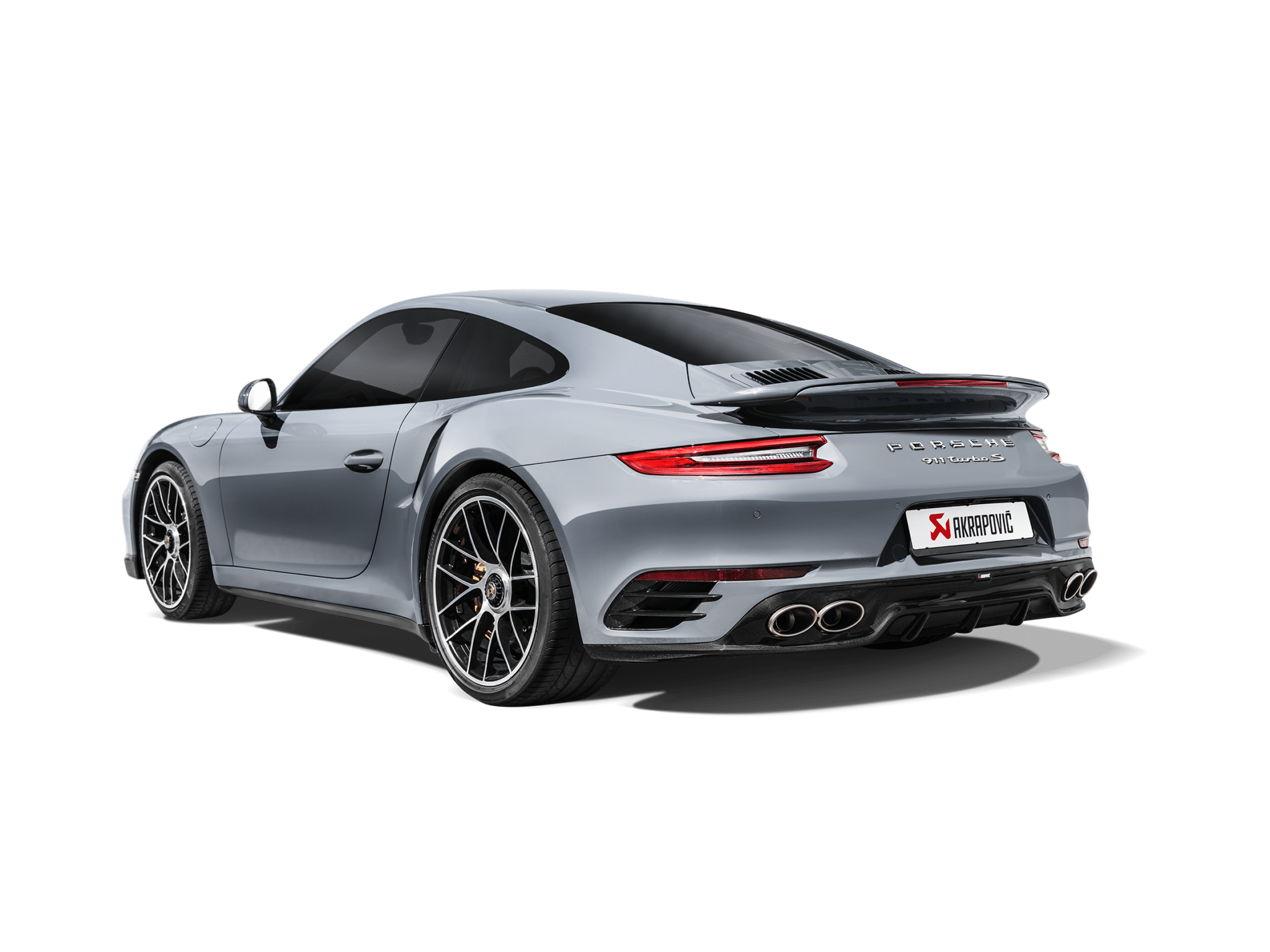 Dyfuzor Akrapovič Wysoki Połysk Porsche 911 Turbo S 991.2 3