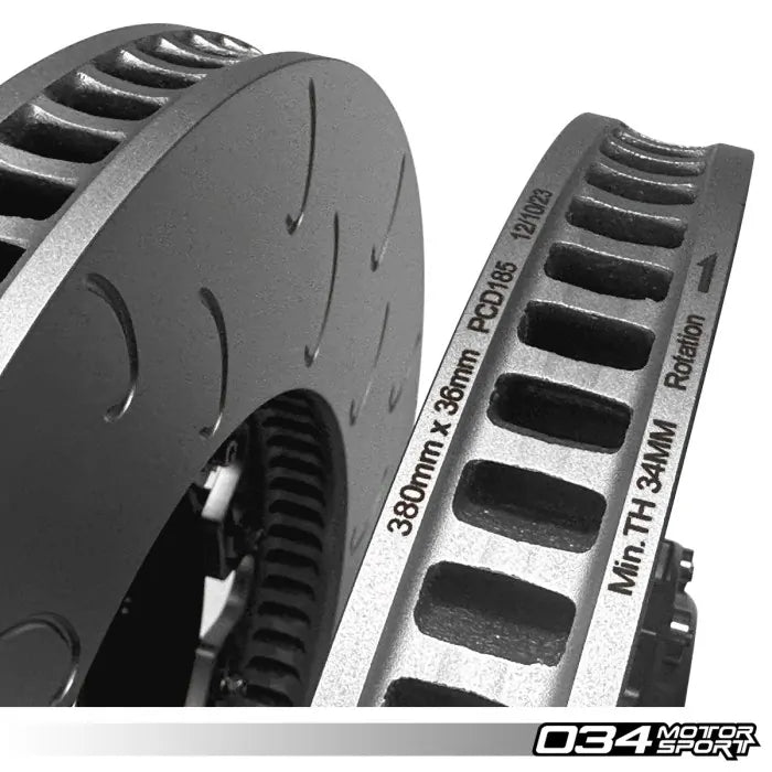 2 Piece Floating Front Brake Rotor Upgrade Kit for Audi B8.5 SQ5 6