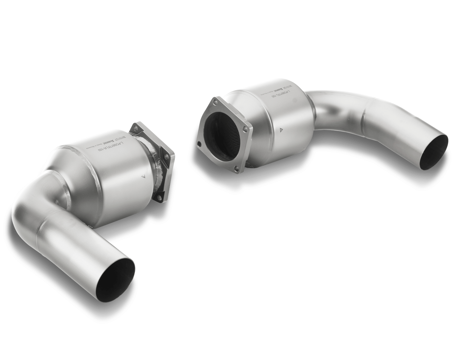 Akrapovič Link Pipes 100 CPSI Porsche 911 Turbo S 997 FL 1