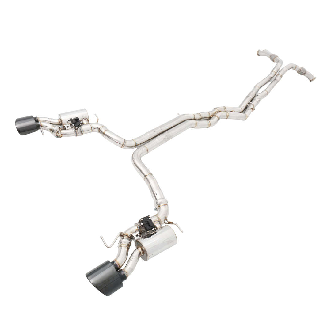 Endura Catback Uitlaat Audi RS6/RS7 C8 - Kleppen + Afstandsbediening - RVS304 - X-pipe