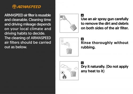 Filtro de aire Armaspeed Ford Focus MK3 2.0 MK3.5 1.5 2