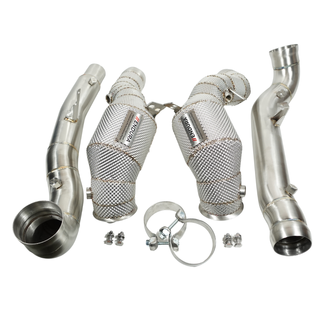 Downpipe Endura - AMG GT/GTS/GTC/GTR C190 R190 - 3" OPF/Non-OPF - Decat/Sport Cat - Osłona termiczna