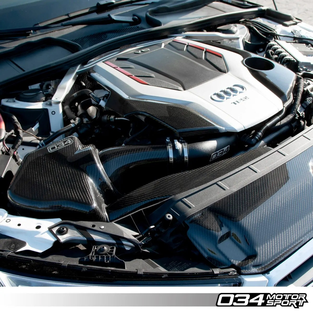 034 Motorsport Maska z włókna węglowego Audi B9 3.0T 07
