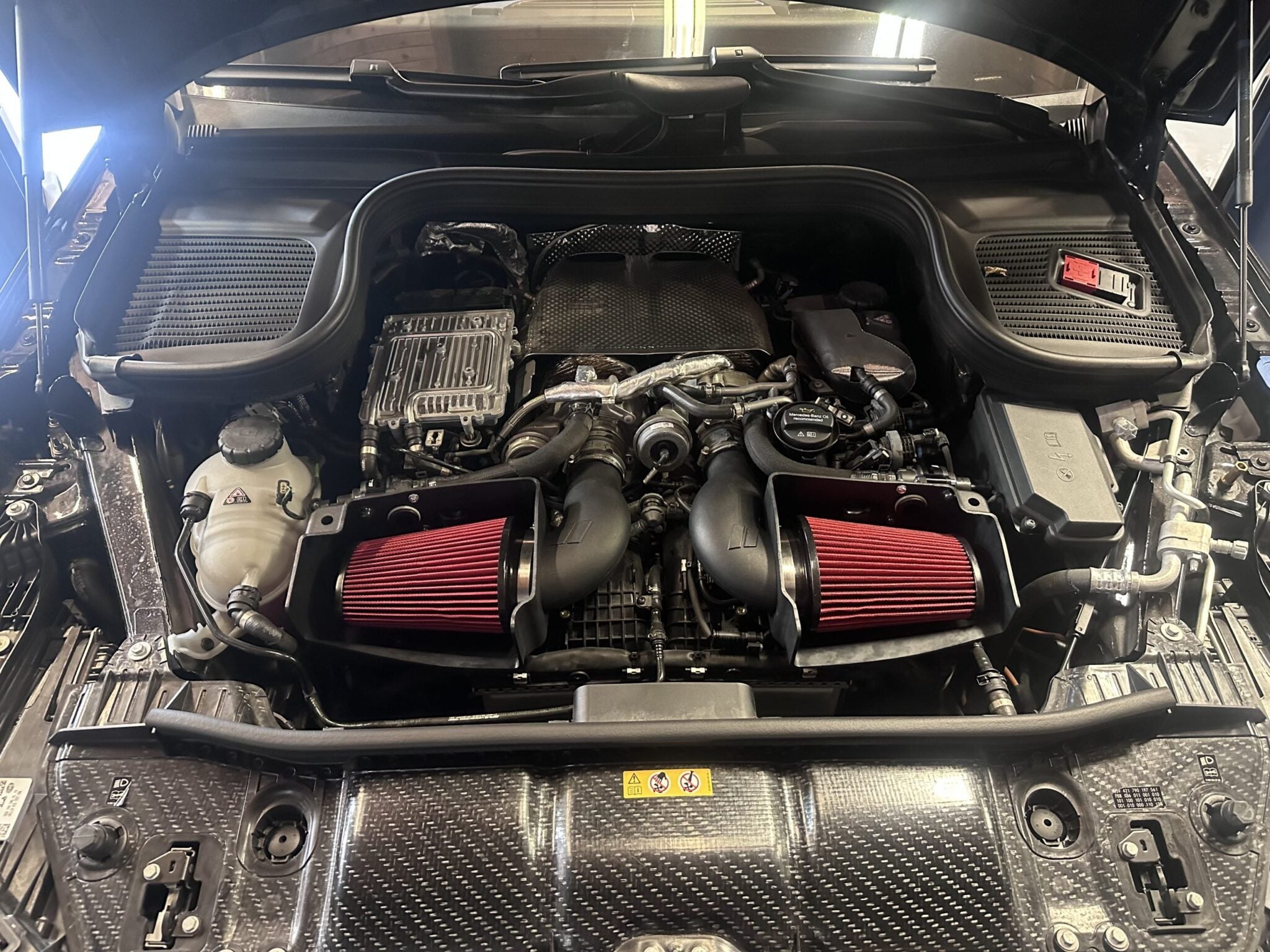 cts turbo air intake kit mercedes e63 amg gt m177 w213 6