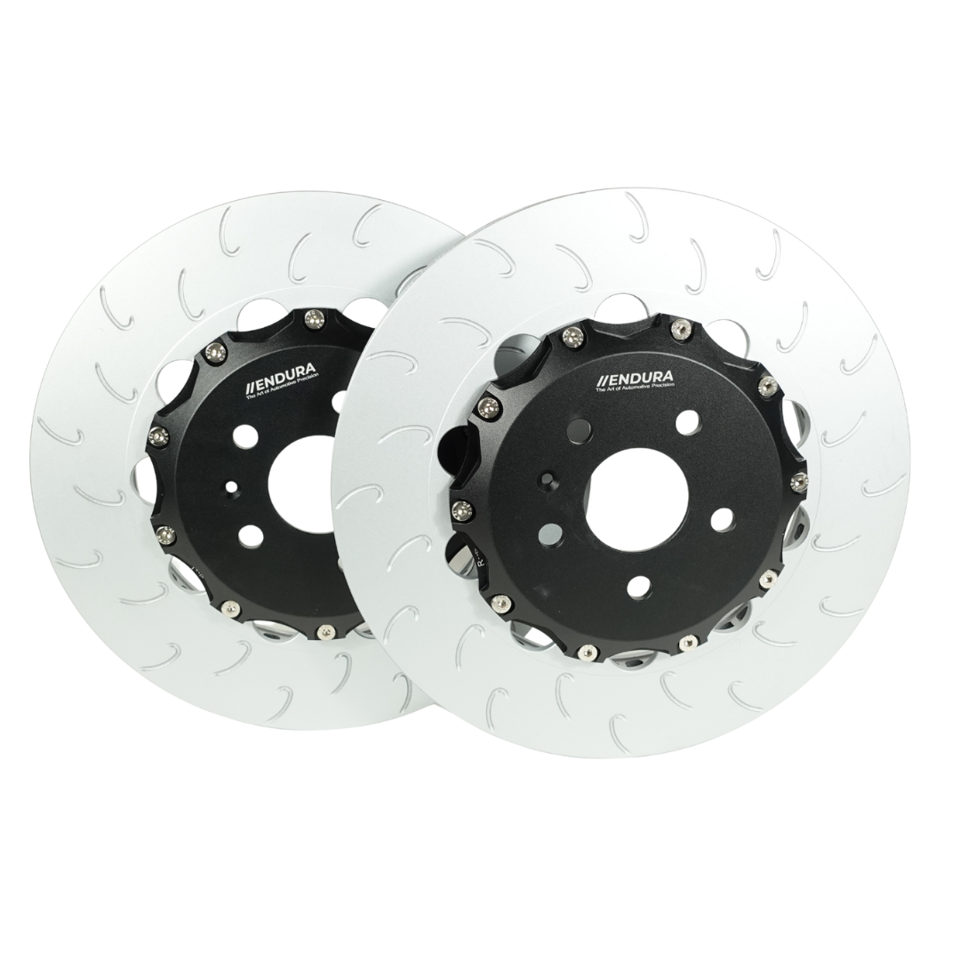 Endura Motorsport 2-delige Zwevende Remschijven Vooras Audi Q7 Q8 SQ7 SQ8 Touareg CR7 - 400x38mm J-Hook 5x112 2