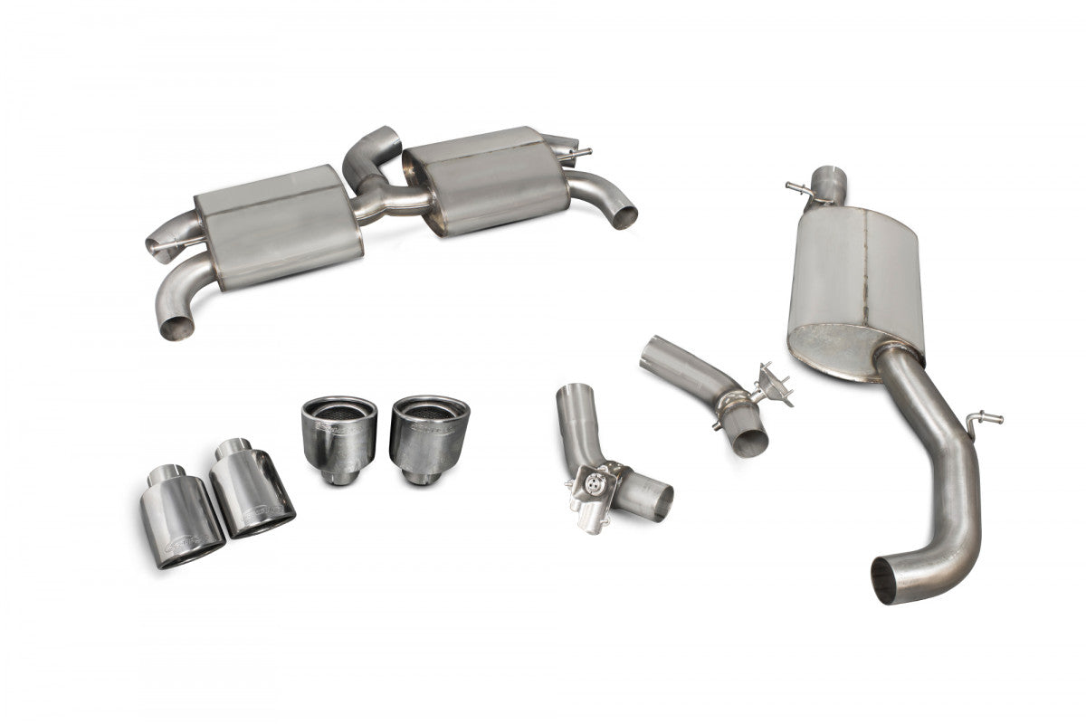 Scorpion Resonated Cat Back System Audi TT S MK3 2