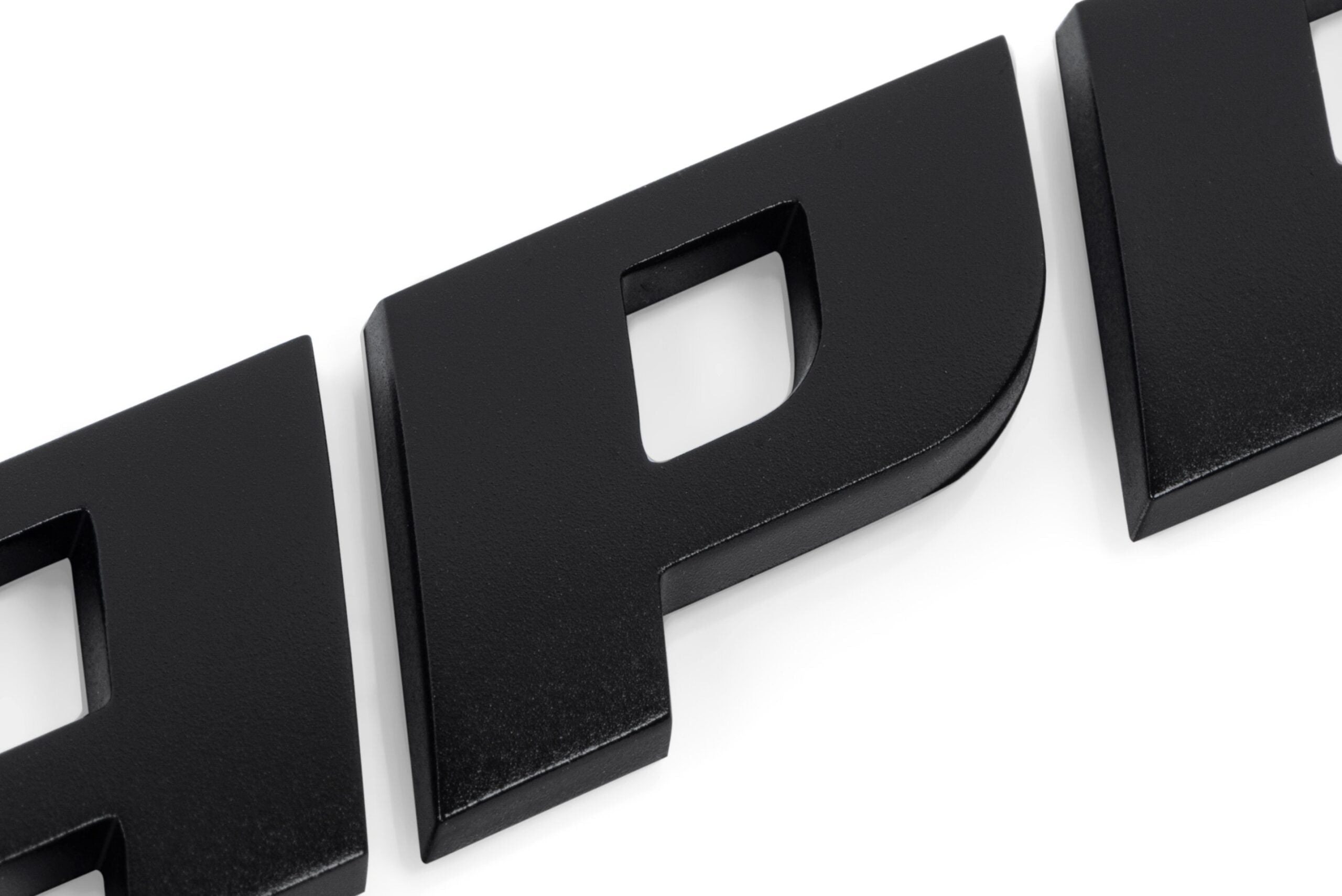 APR – Distintivo a cupola 3D in nero satinato