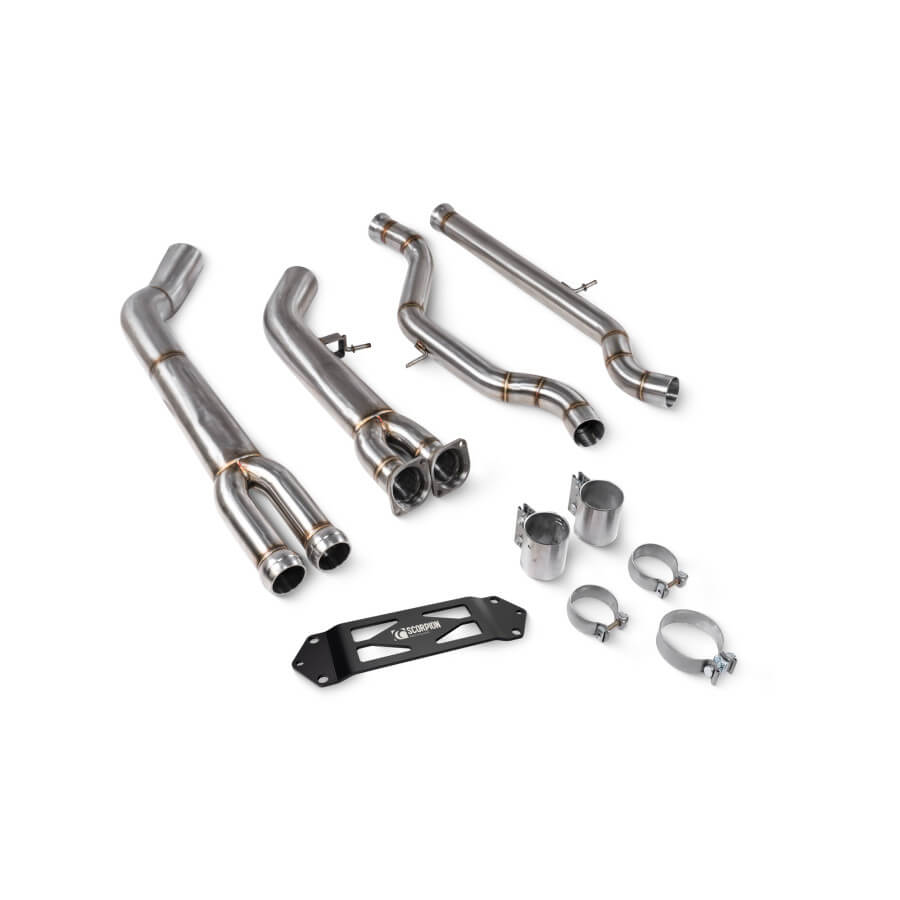 Tubo centrale di scarico singolo Scorpion per BMW M3 F80 M4 F8x 2