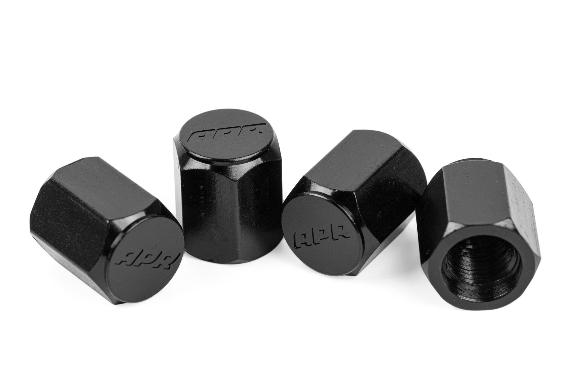 APR – Valve caps in Silver, Black or Gunmetal Color