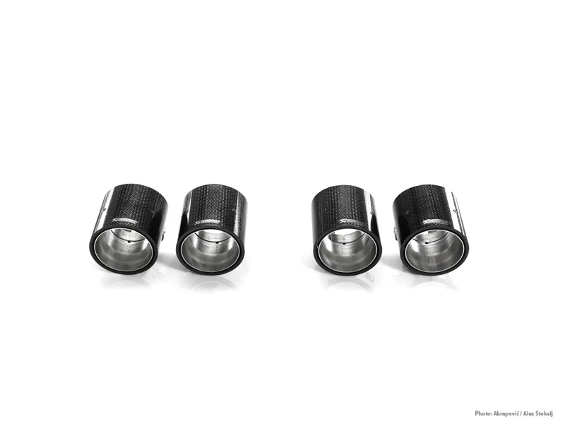Akrapovic Carbon Fiber Tailpipe Set - BMW 1 Series M Coupe E82