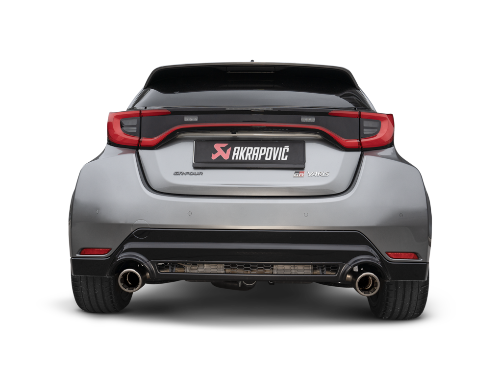 Akrapovic Slip-On uitlaat Toyota Yaris GR Gen.2-4