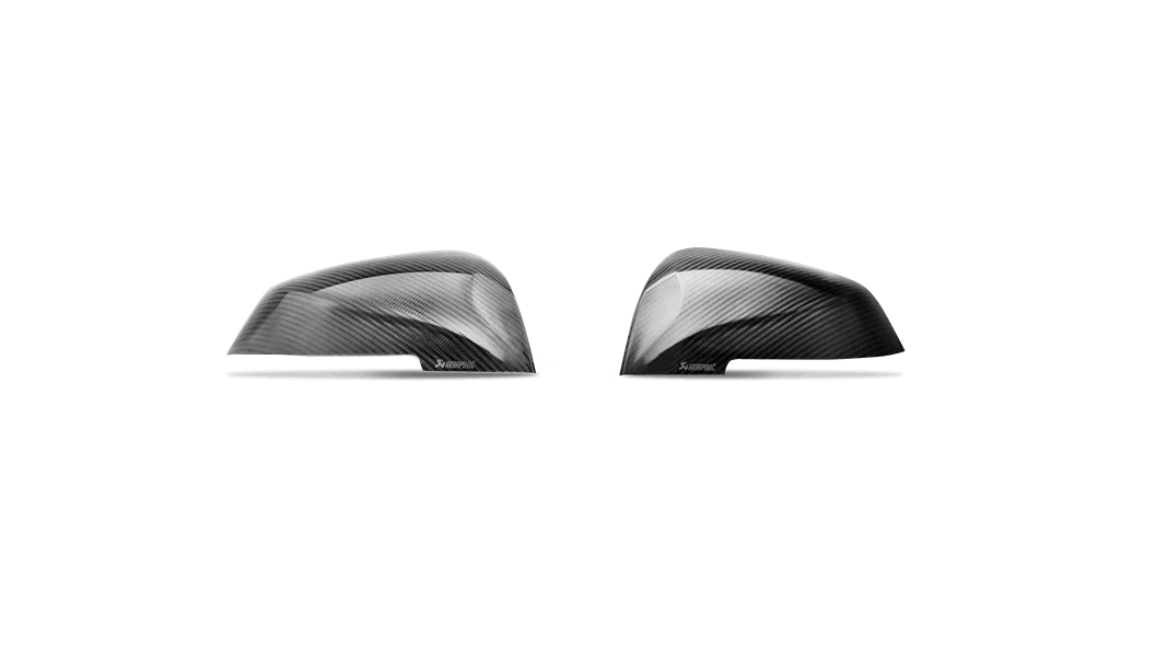 Akrapovič - Jeu de coques de rétroviseurs latéraux finition brillante - BMW M2 F87