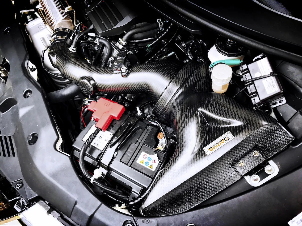 Armaspeed Carbon fiber luchtinlaat Honda Civic Type R FK2-4
