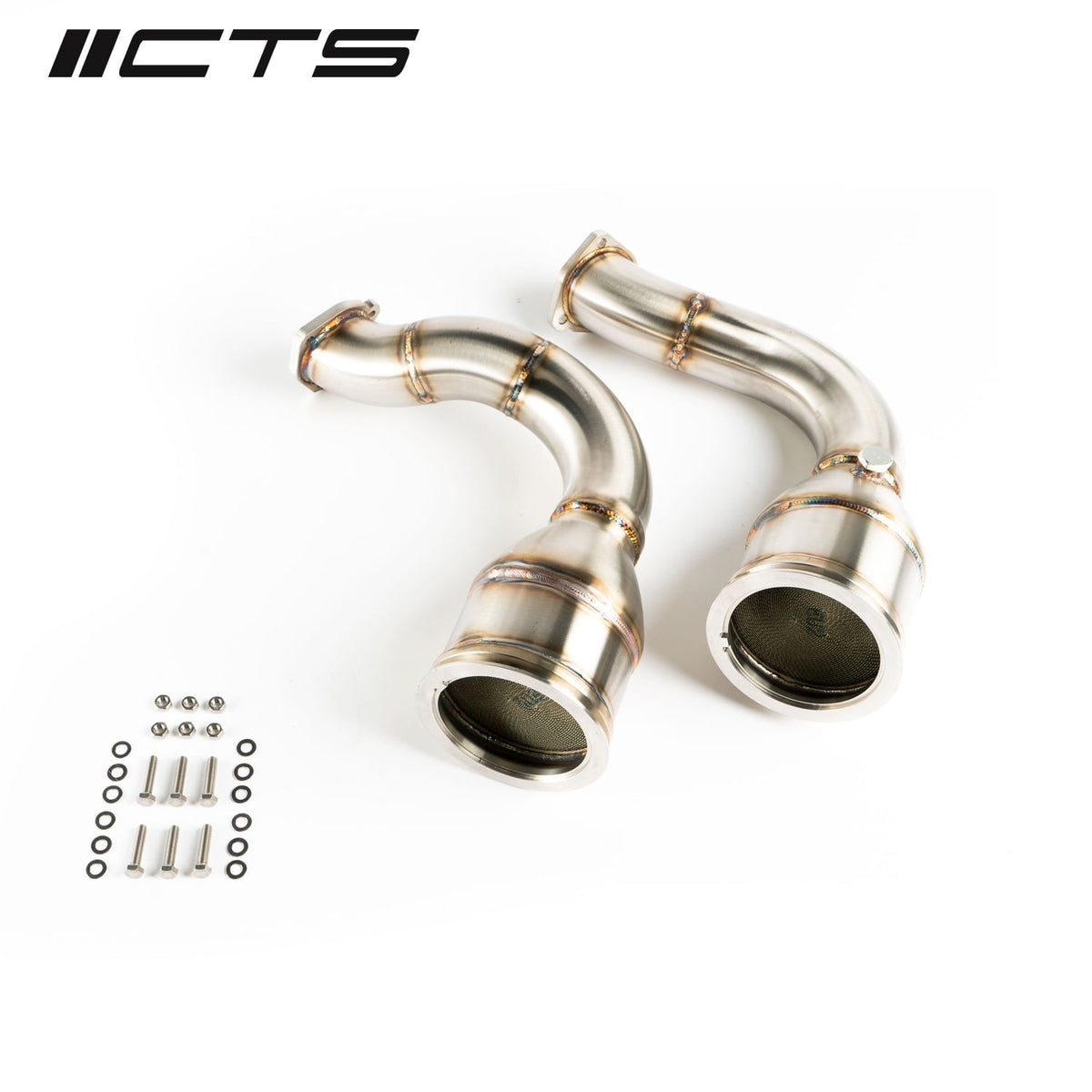 CTS Downpipes met High Flow katalysator Audi SQ7 SQ8 RSQ8 Lamborghini Urus Porsche Cayenne Turbo 4.0T V8