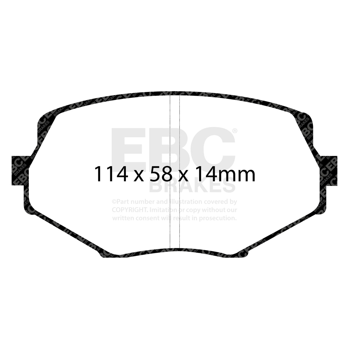 EBC Yellow Stuff remblokken vooras Mazda MX5 NB / NA 1.8