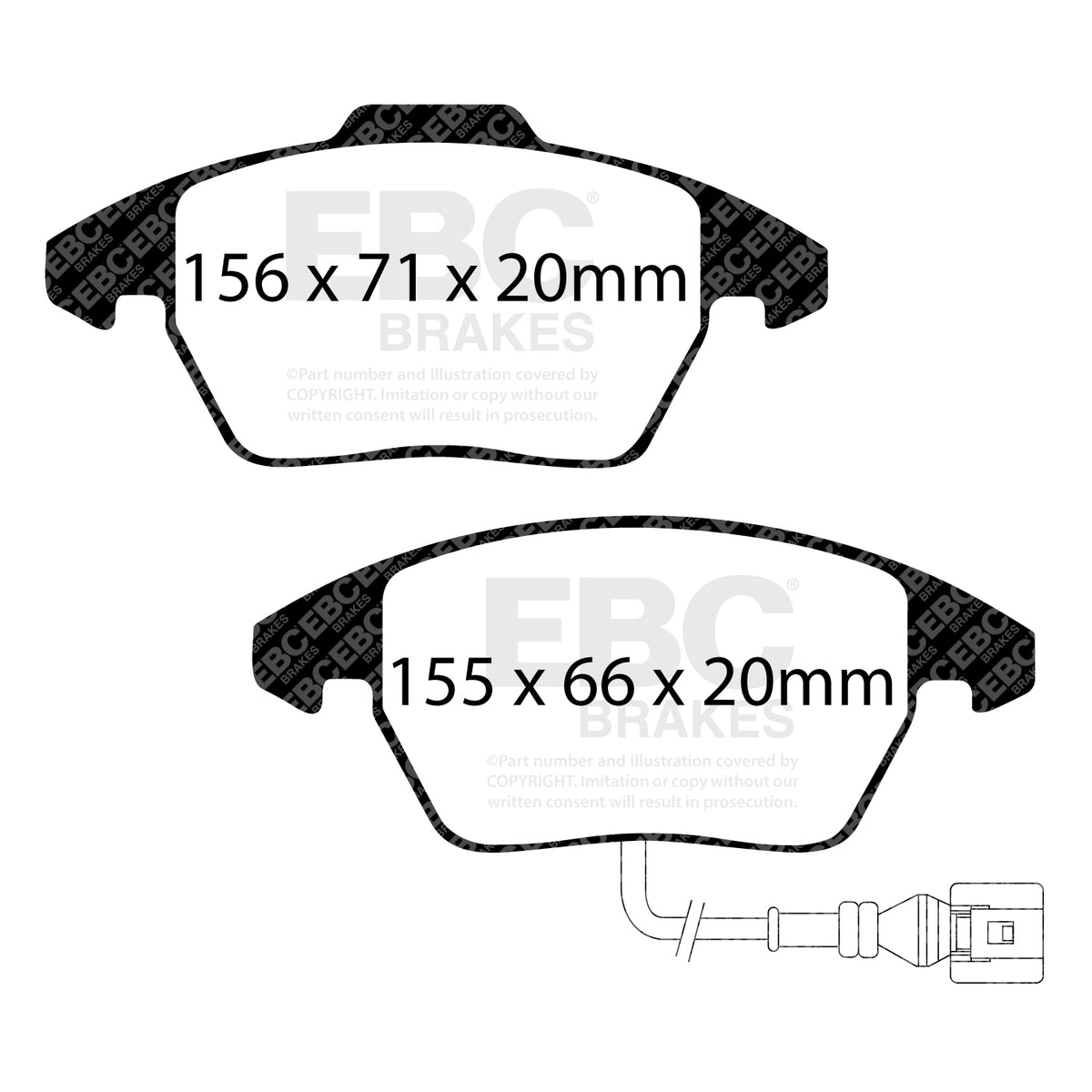 EBC Yellow Stuff remblokken vooras Audi A3 8P