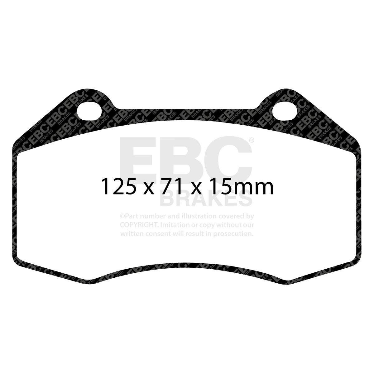 EBC Yellow Stuff remblokken vooras Alpine A110 / Clio 3 RS / Megane 2 RS / Megane 3 RS en Corsa OPC (Brembo)