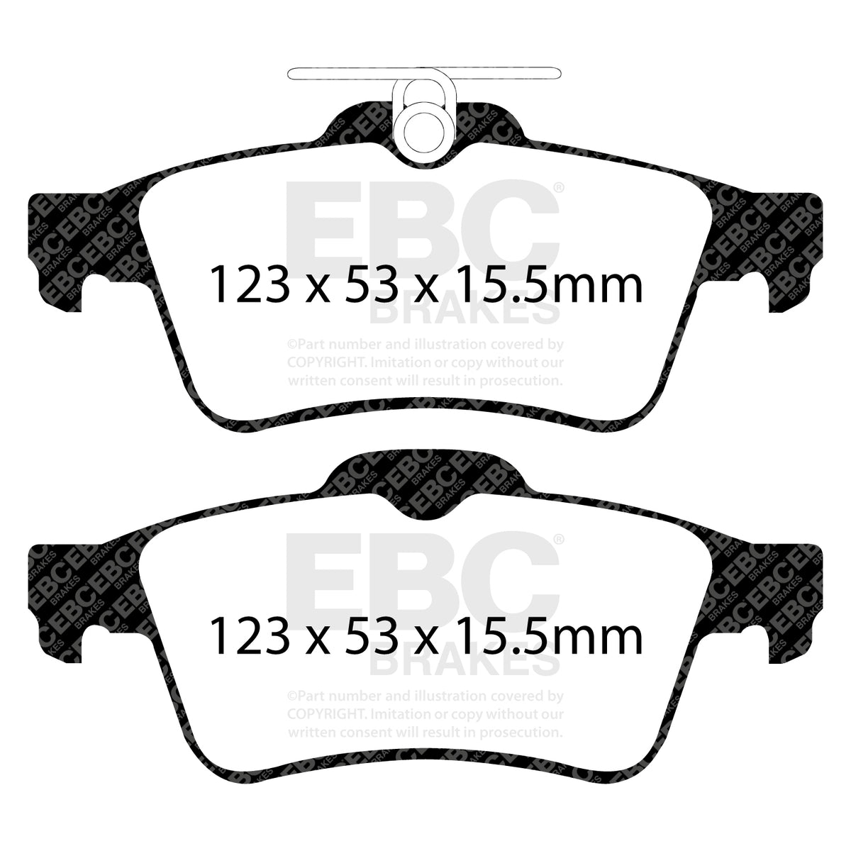 EBC Yellow Stuff remblokken achteras Ford Focus 2 ST / Focus 3 ST / RS / Mazda 3 MPS