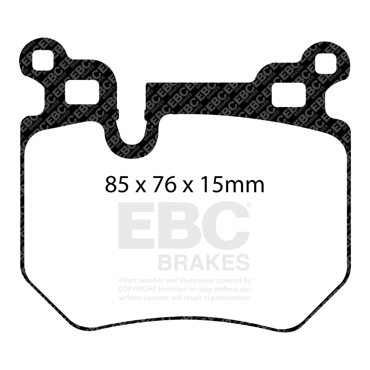 EBC Yellow Stuff remblokken achteras BMW 135i E8x