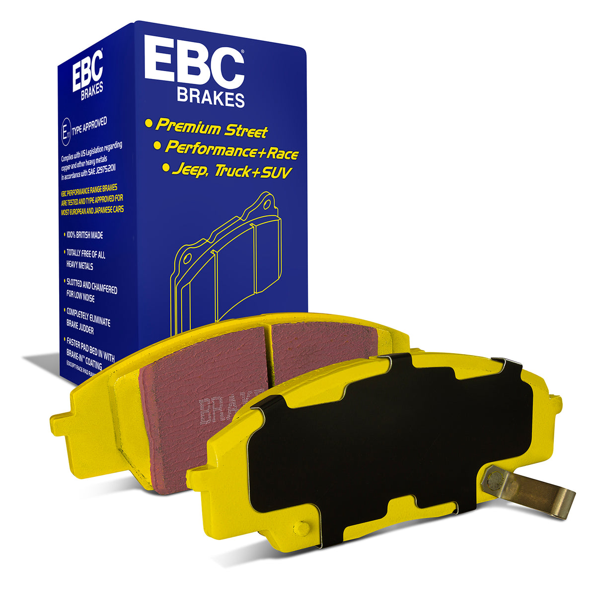 EBC Yellow Stuff remblokken vooras Honda Civic Type R EP3 / FN2 en S2000