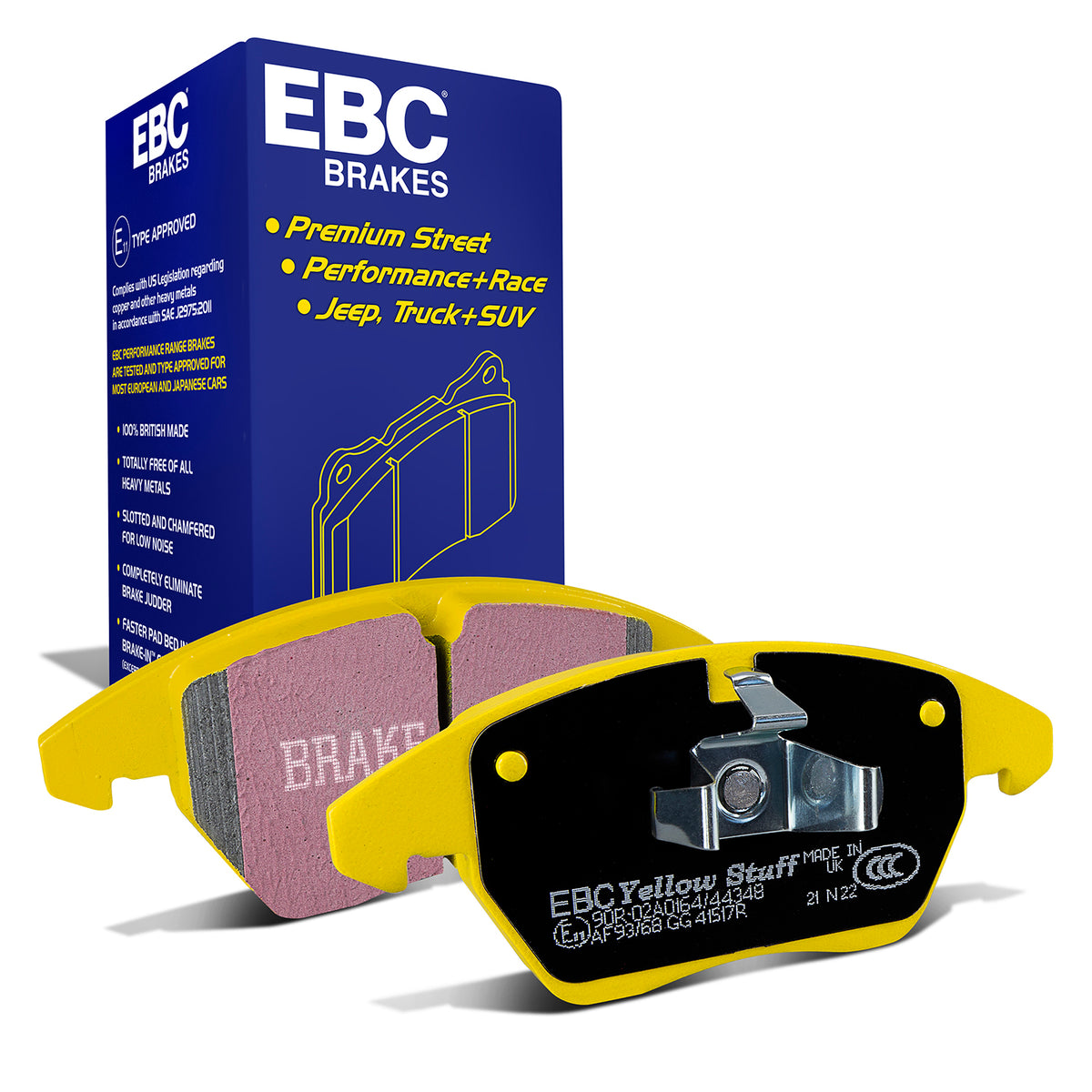 EBC Yellow Stuff remblokken vooras Audi A3 8P