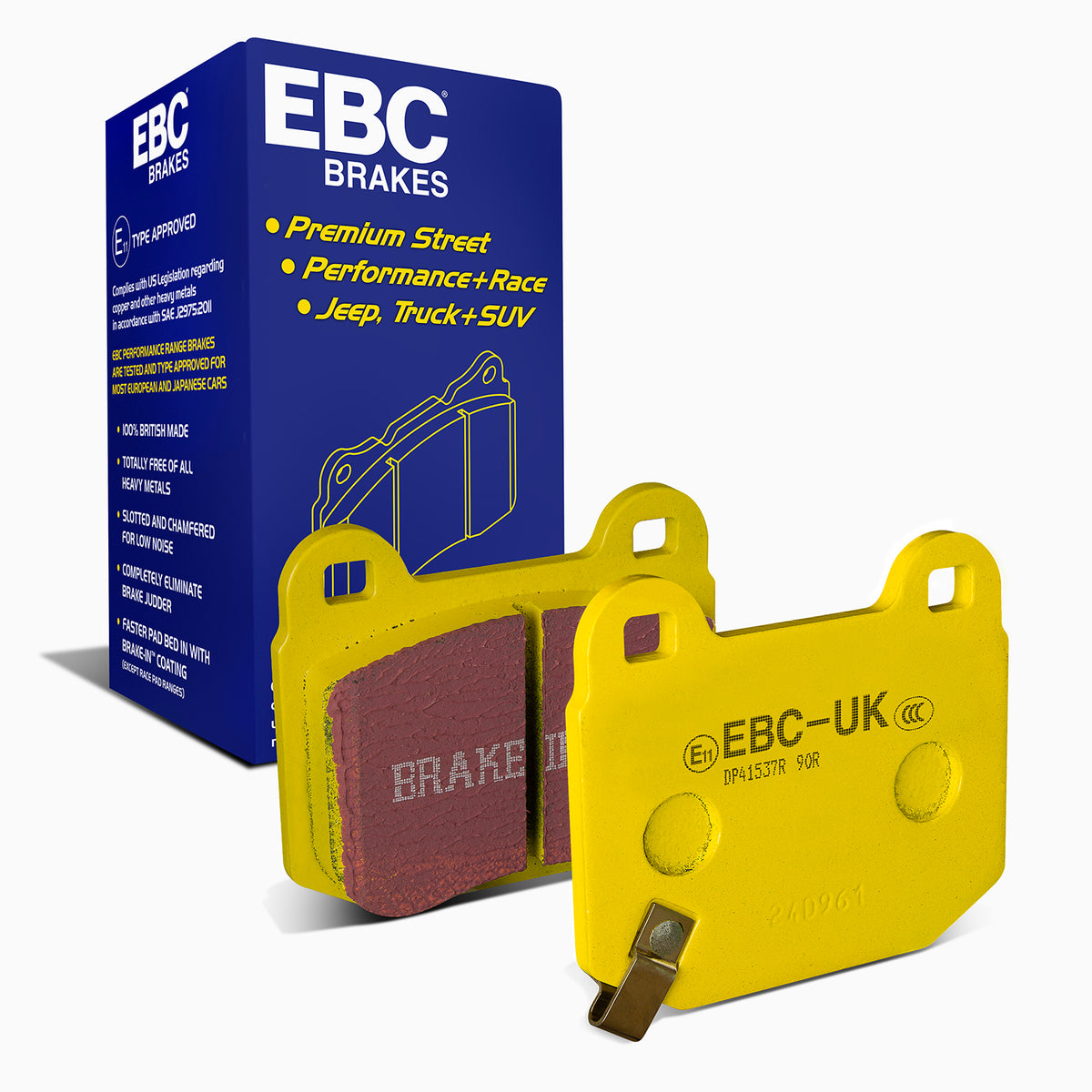 EBC Yellow Stuff remblokken achteras Subaru Impreza WRX STI / Nissan 350Z Brembo