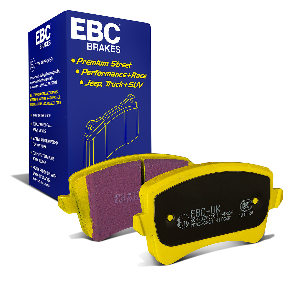 EBC Yellow Stuff remblokken achteras Audi A4 / S4 B8 en A5 / S5 8T