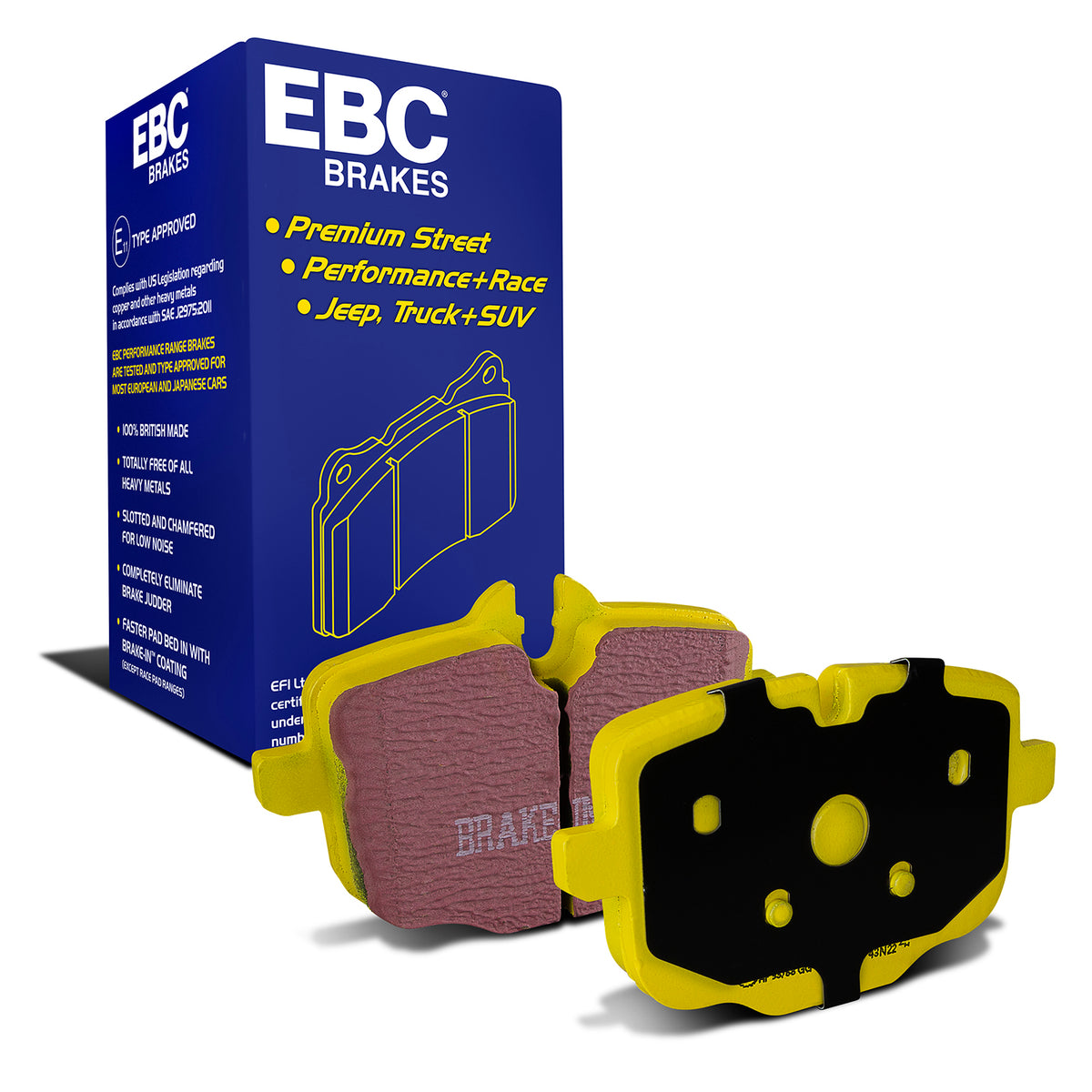 EBC Yellow Stuff remblokken achteras BMW M2 G87 / M3 G80 / M4 G8x / M5 F10 / X3M F9x