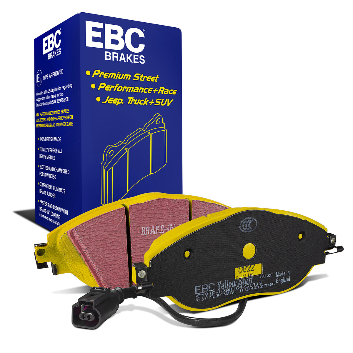EBC Yellow Stuff remblokken vooras Audi S3 8V