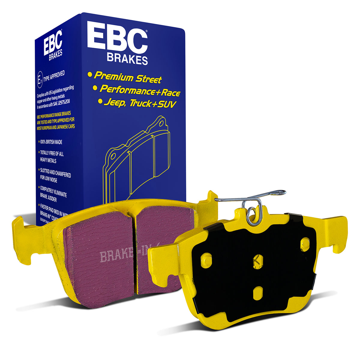 EBC Yellow Stuff remblokken achteras Audi A3 8V