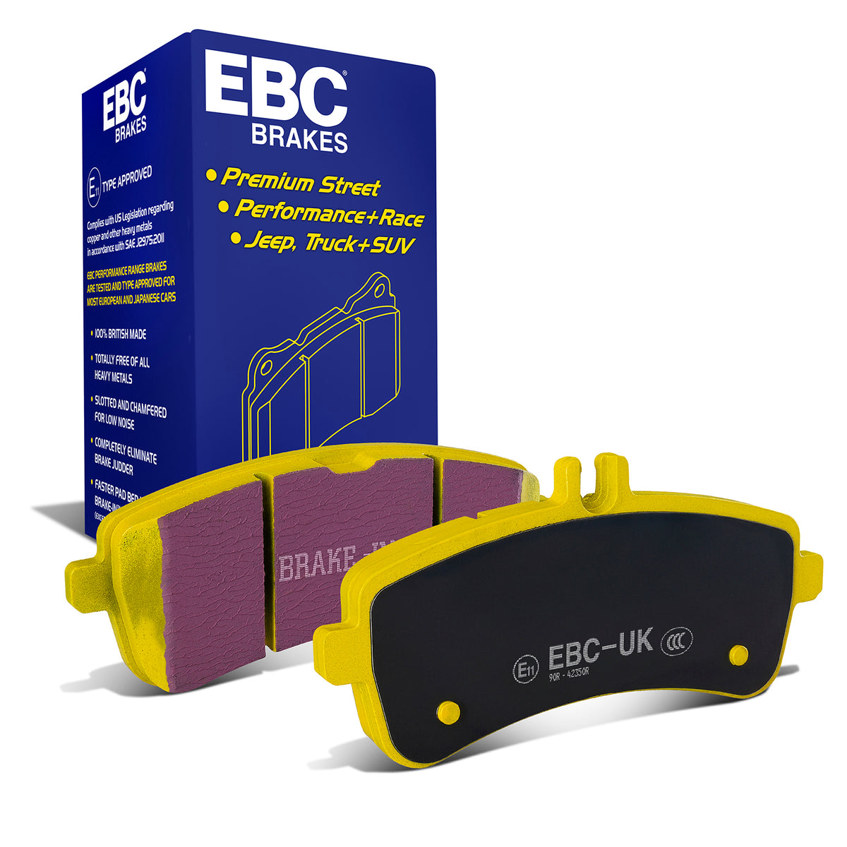 EBC Yellow Stuff remblokken achteras Mercedes AMG GT / GTS / GTR / GTC / C63 AMG W205