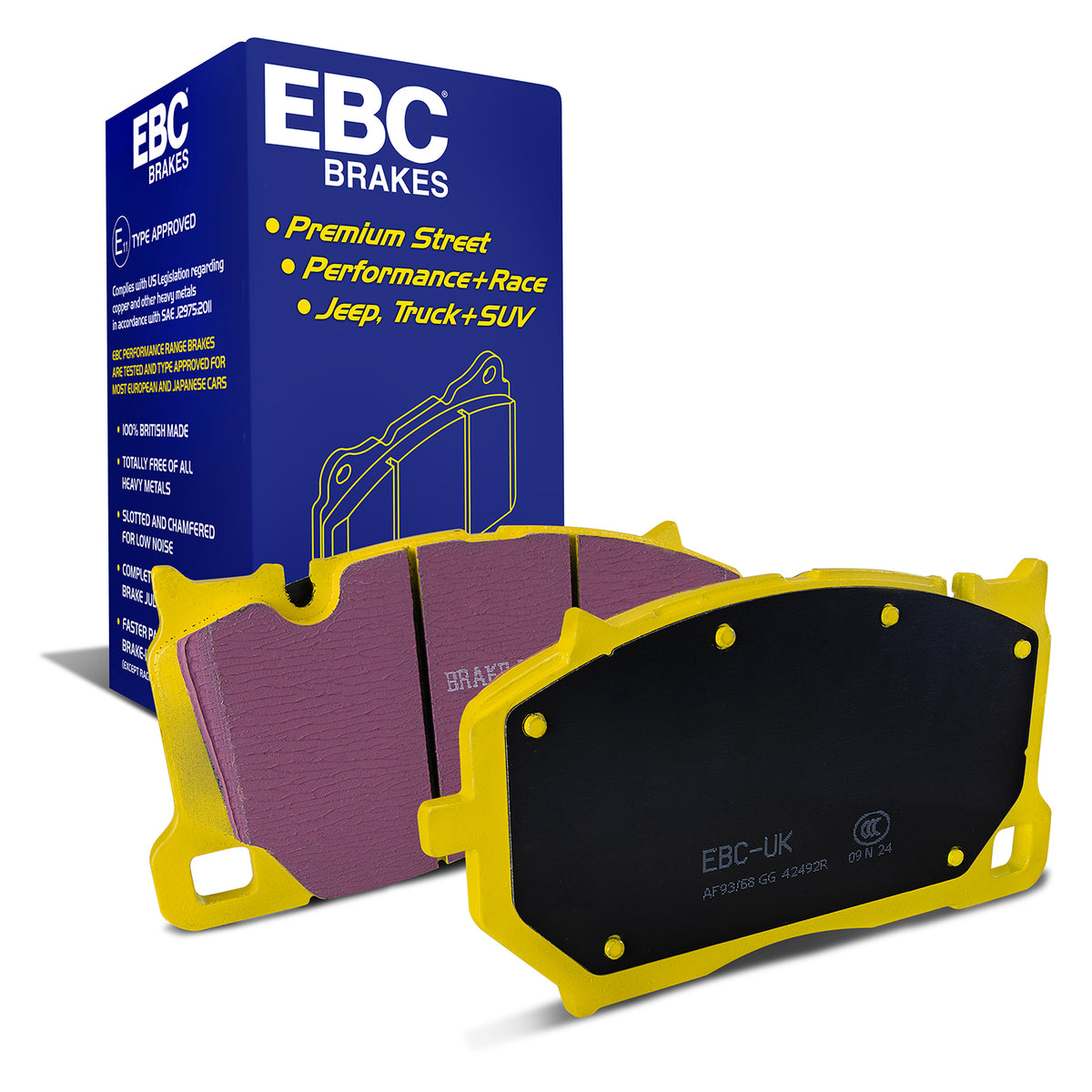 EBC Yellow Stuff remblokken vooras Audi RS6 C8 / RS7 C8 / RSQ8