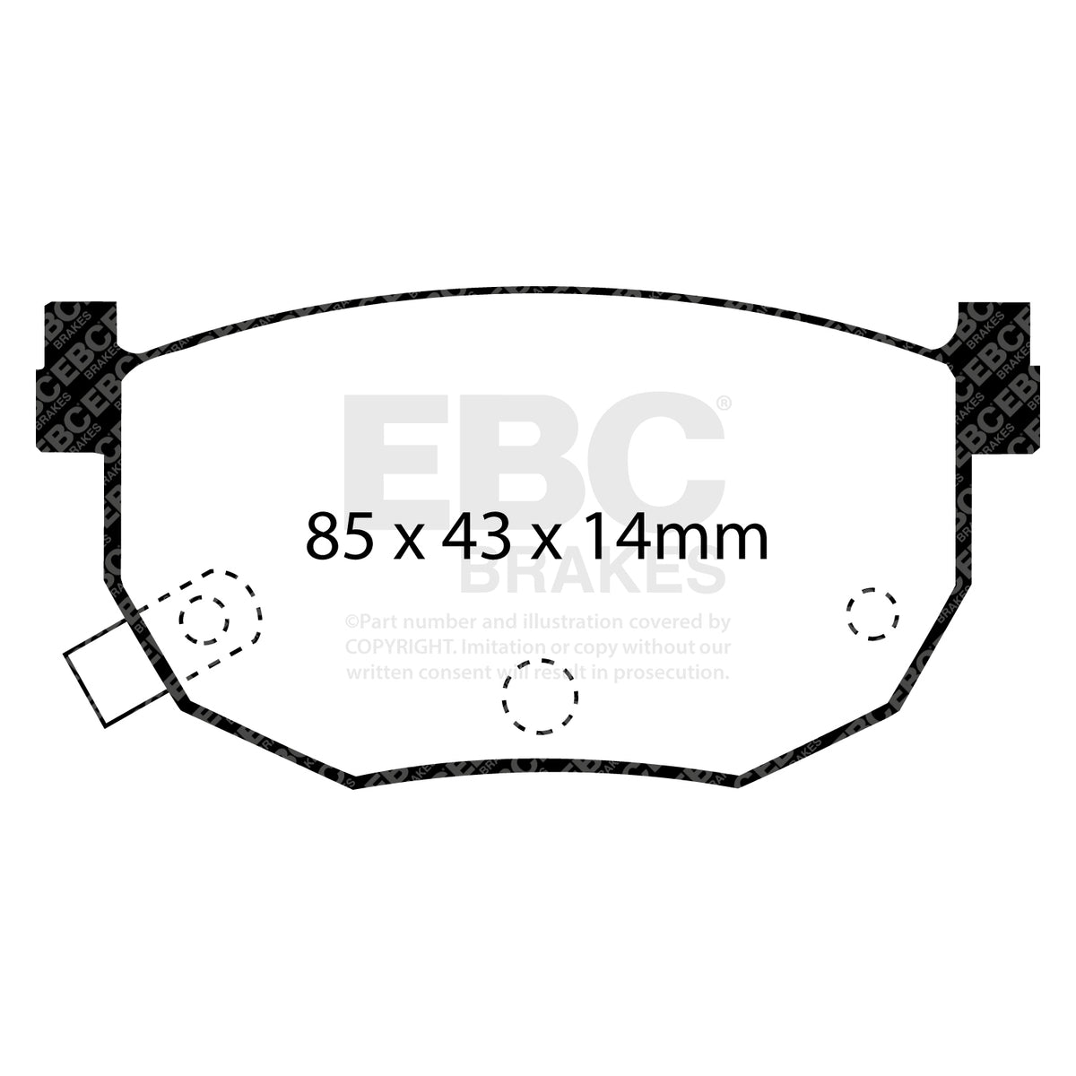 EBC Yellow Stuff remblokken achteras Nissan 200sx S13 / S14