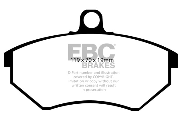 EBC Yellow Stuff remblokken vooras Seat Ibiza 6K Cupra / Volkswagen Golf 3 VR6